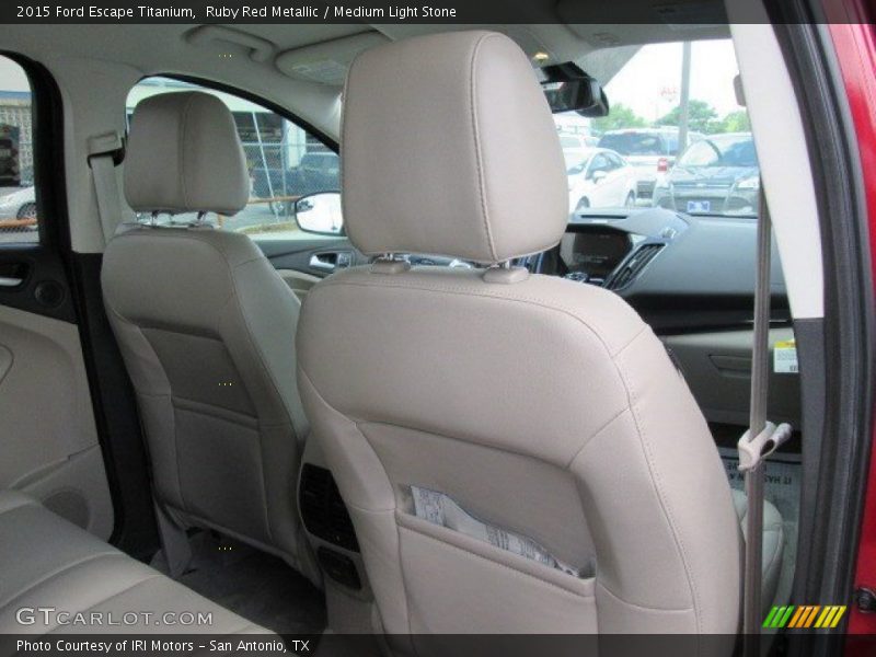 Ruby Red Metallic / Medium Light Stone 2015 Ford Escape Titanium