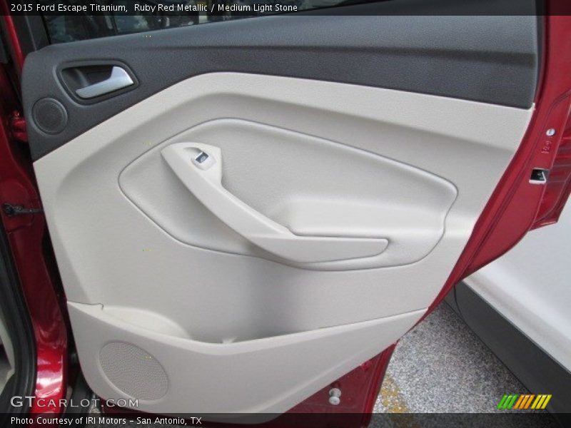 Ruby Red Metallic / Medium Light Stone 2015 Ford Escape Titanium