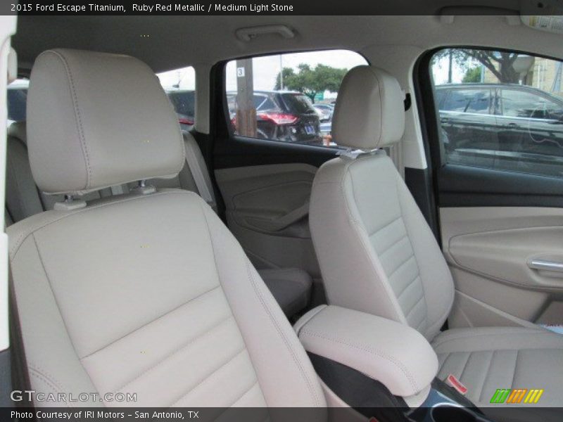 Ruby Red Metallic / Medium Light Stone 2015 Ford Escape Titanium
