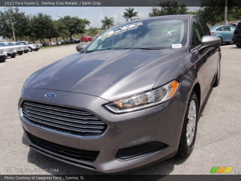 Sterling Gray Metallic / Earth Gray 2013 Ford Fusion S