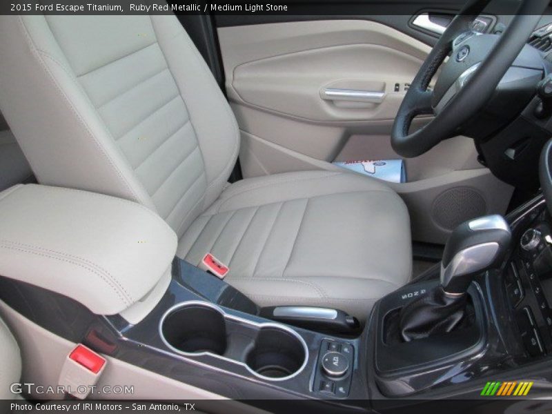 Ruby Red Metallic / Medium Light Stone 2015 Ford Escape Titanium