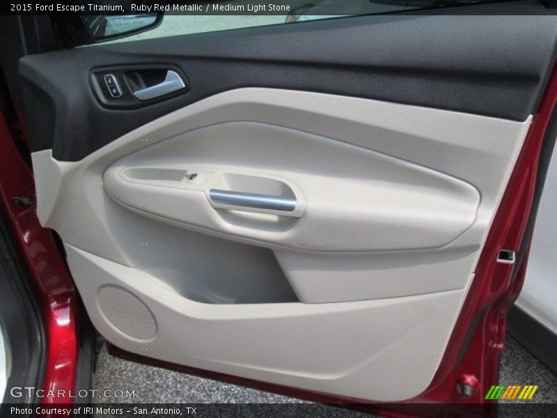 Ruby Red Metallic / Medium Light Stone 2015 Ford Escape Titanium