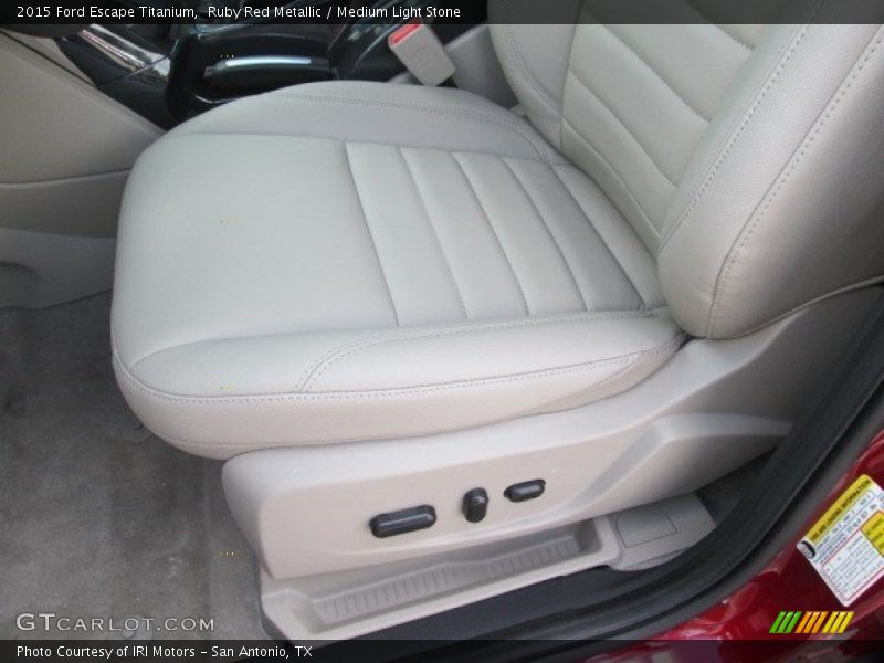 Ruby Red Metallic / Medium Light Stone 2015 Ford Escape Titanium
