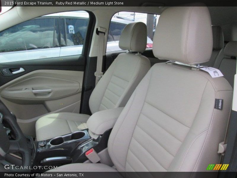 Ruby Red Metallic / Medium Light Stone 2015 Ford Escape Titanium