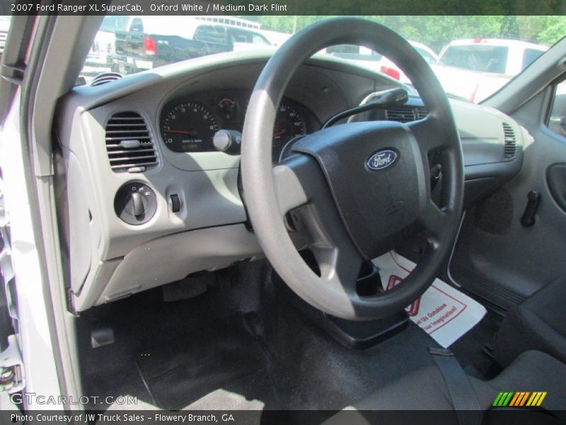 Oxford White / Medium Dark Flint 2007 Ford Ranger XL SuperCab