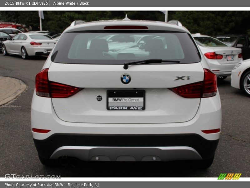 Alpine White / Black 2015 BMW X1 xDrive35i