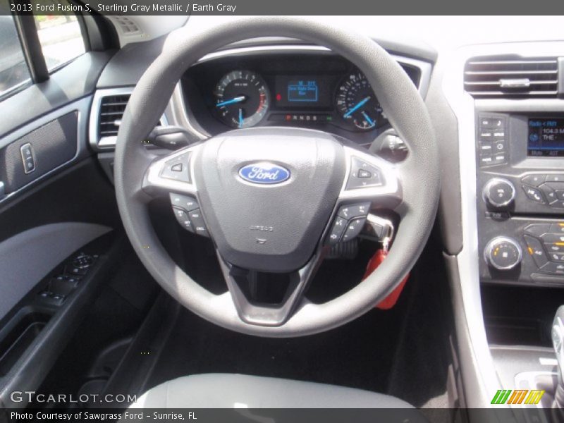 Sterling Gray Metallic / Earth Gray 2013 Ford Fusion S