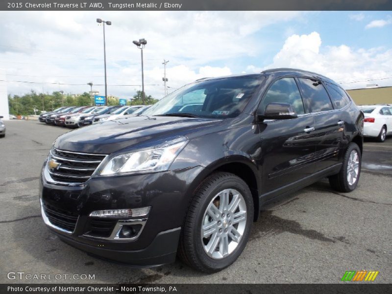 Tungsten Metallic / Ebony 2015 Chevrolet Traverse LT AWD