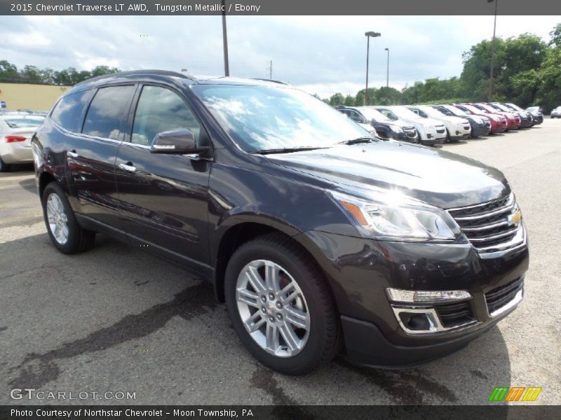 Tungsten Metallic / Ebony 2015 Chevrolet Traverse LT AWD