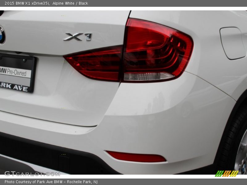 Alpine White / Black 2015 BMW X1 xDrive35i