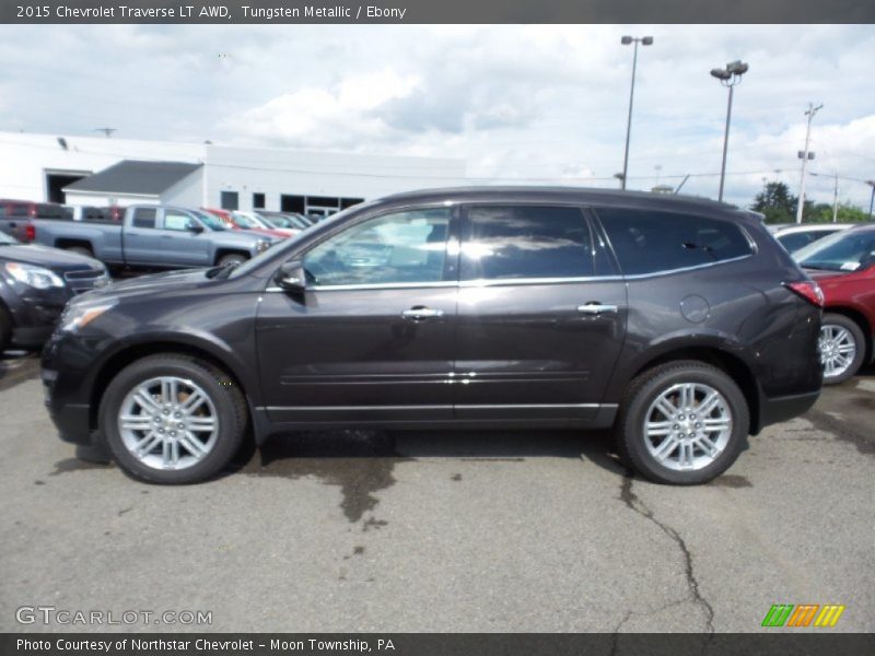 Tungsten Metallic / Ebony 2015 Chevrolet Traverse LT AWD