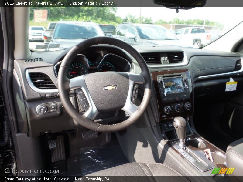 Tungsten Metallic / Ebony 2015 Chevrolet Traverse LT AWD