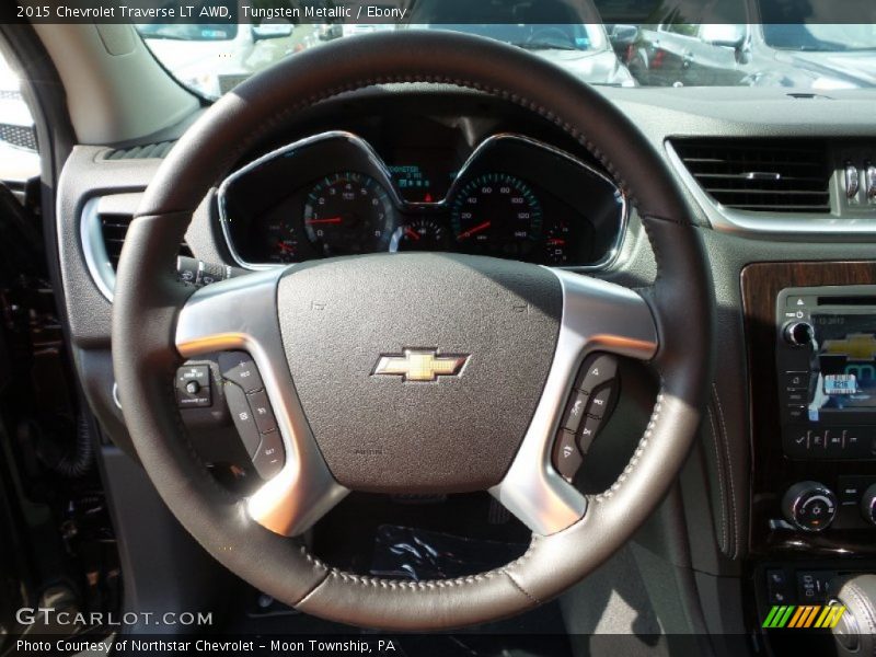 Tungsten Metallic / Ebony 2015 Chevrolet Traverse LT AWD