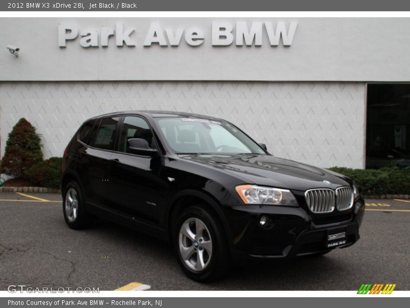 Jet Black / Black 2012 BMW X3 xDrive 28i