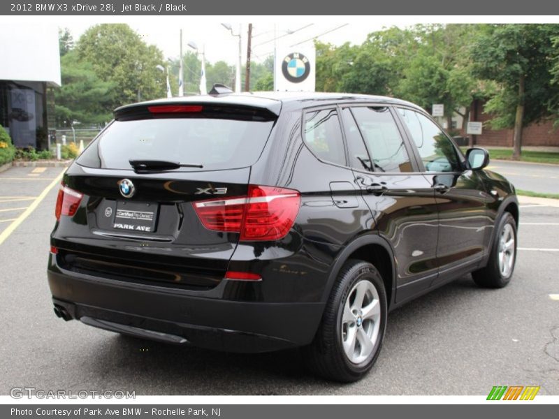 Jet Black / Black 2012 BMW X3 xDrive 28i