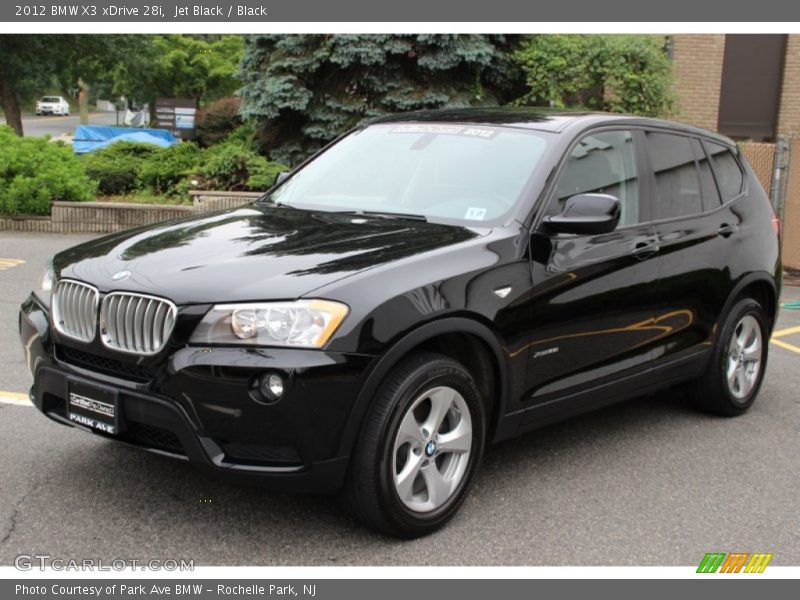 Jet Black / Black 2012 BMW X3 xDrive 28i