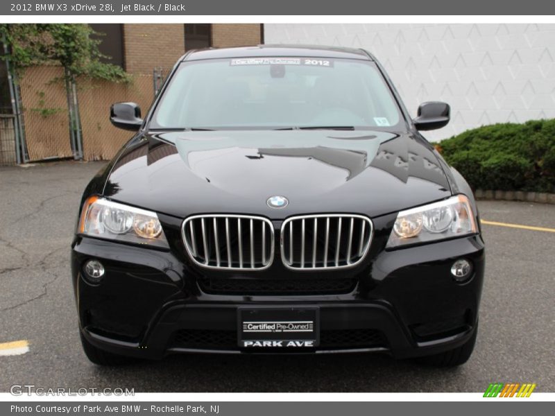 Jet Black / Black 2012 BMW X3 xDrive 28i