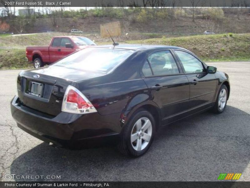 Black / Camel 2007 Ford Fusion SE