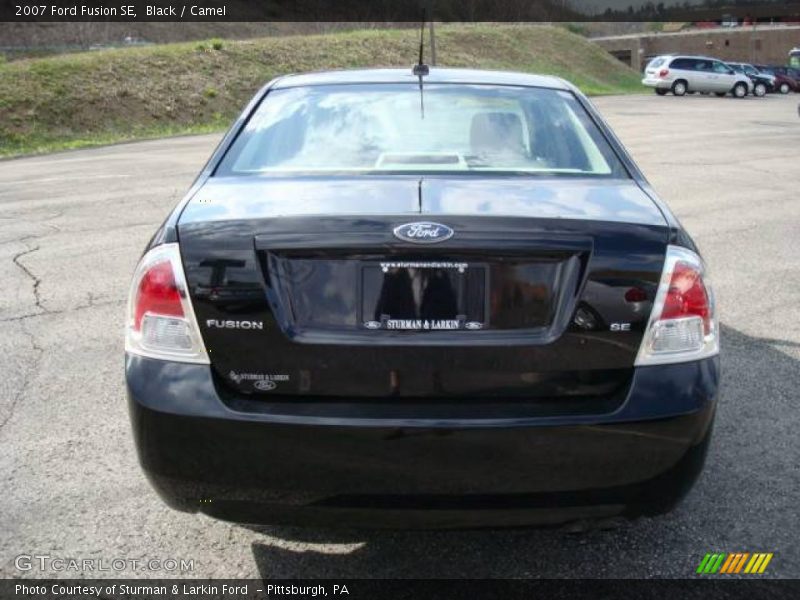 Black / Camel 2007 Ford Fusion SE