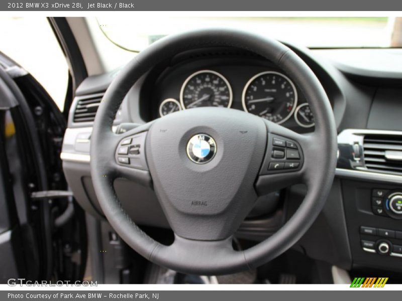 Jet Black / Black 2012 BMW X3 xDrive 28i