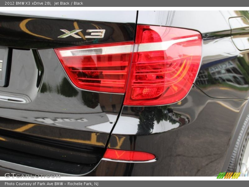 Jet Black / Black 2012 BMW X3 xDrive 28i