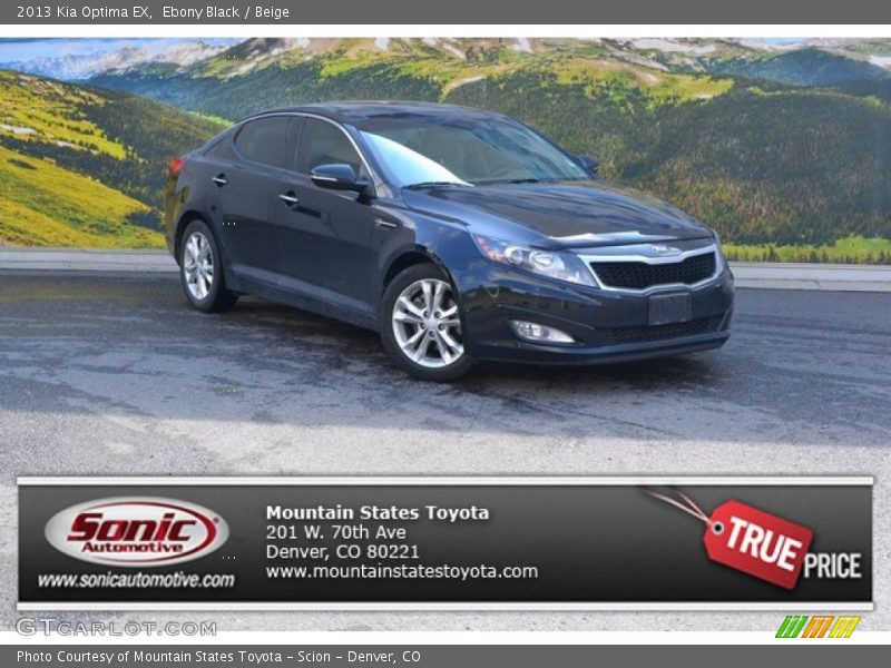 Ebony Black / Beige 2013 Kia Optima EX