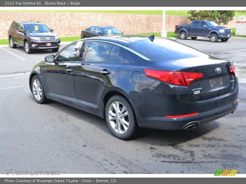 Ebony Black / Beige 2013 Kia Optima EX