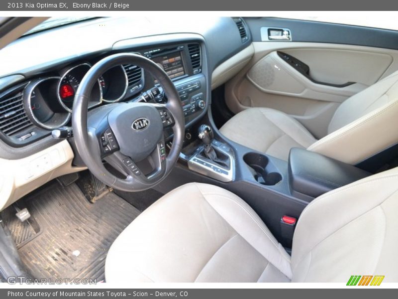 Ebony Black / Beige 2013 Kia Optima EX