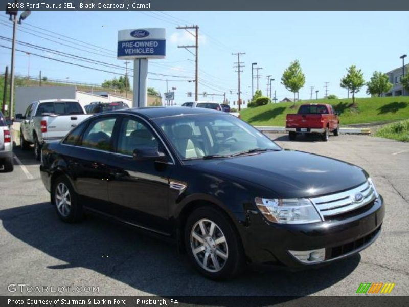 Black Clearcoat / Camel 2008 Ford Taurus SEL