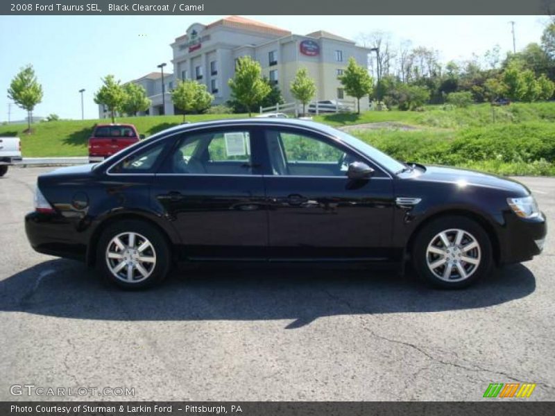Black Clearcoat / Camel 2008 Ford Taurus SEL