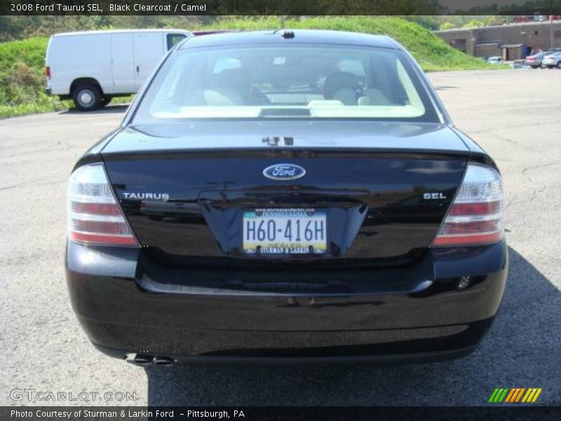 Black Clearcoat / Camel 2008 Ford Taurus SEL