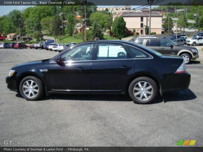 Black Clearcoat / Camel 2008 Ford Taurus SEL