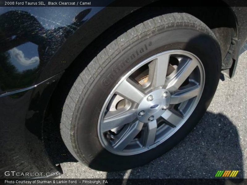 Black Clearcoat / Camel 2008 Ford Taurus SEL