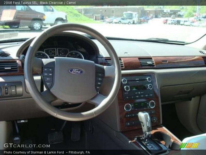 Black Clearcoat / Camel 2008 Ford Taurus SEL