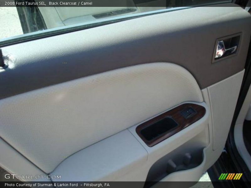 Black Clearcoat / Camel 2008 Ford Taurus SEL