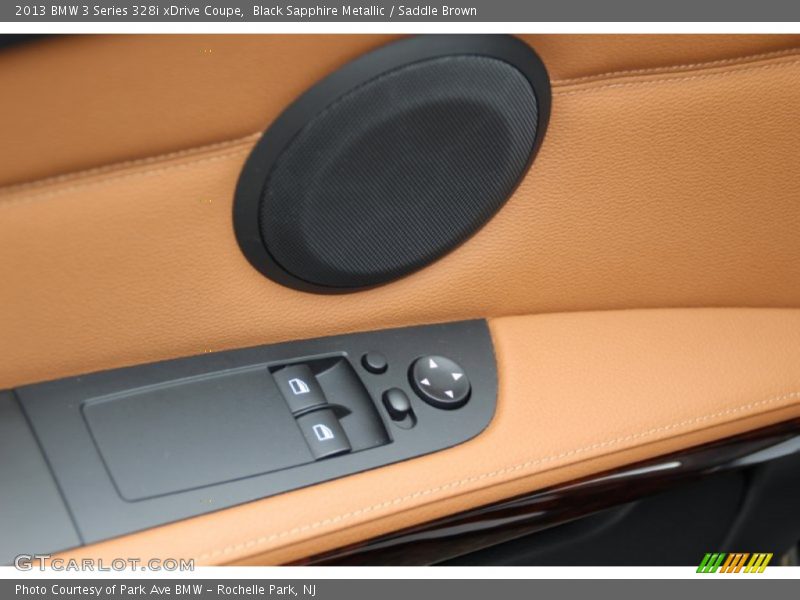 Black Sapphire Metallic / Saddle Brown 2013 BMW 3 Series 328i xDrive Coupe
