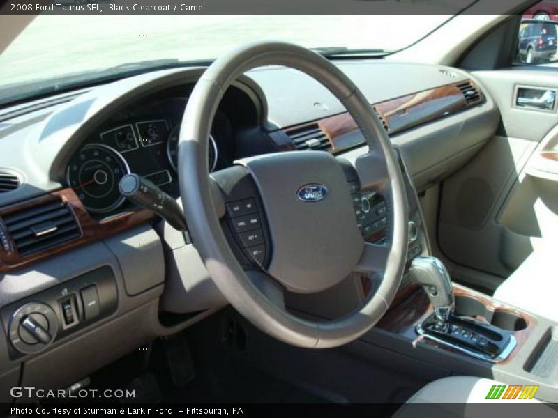Black Clearcoat / Camel 2008 Ford Taurus SEL