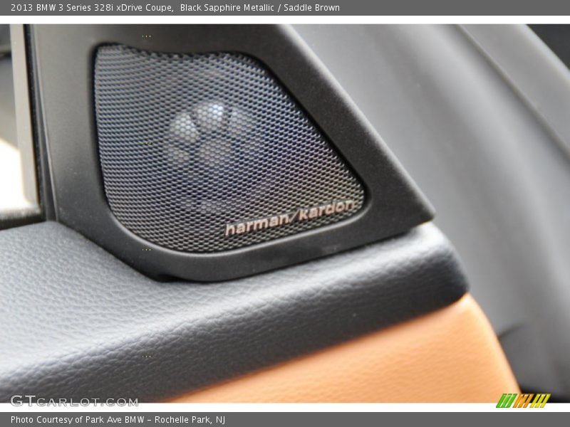 Black Sapphire Metallic / Saddle Brown 2013 BMW 3 Series 328i xDrive Coupe