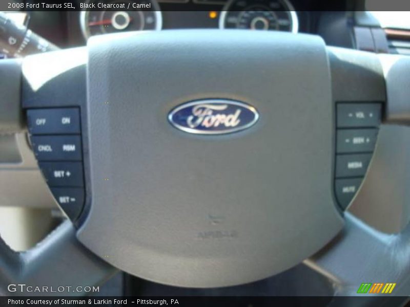 Black Clearcoat / Camel 2008 Ford Taurus SEL