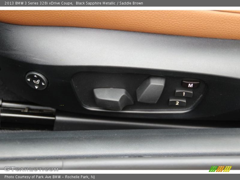Black Sapphire Metallic / Saddle Brown 2013 BMW 3 Series 328i xDrive Coupe