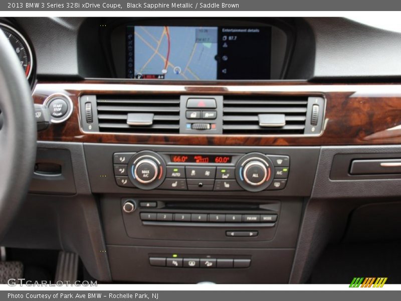 Black Sapphire Metallic / Saddle Brown 2013 BMW 3 Series 328i xDrive Coupe
