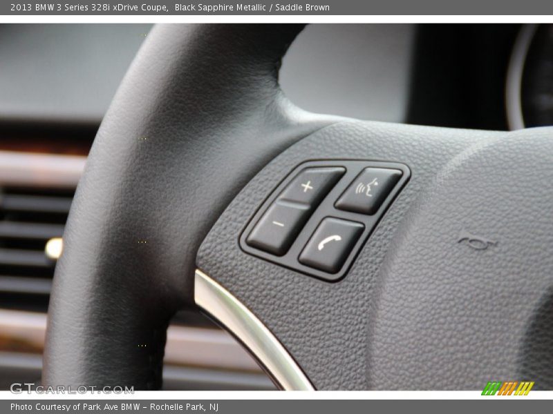 Black Sapphire Metallic / Saddle Brown 2013 BMW 3 Series 328i xDrive Coupe