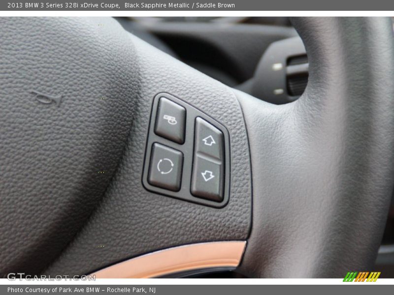 Black Sapphire Metallic / Saddle Brown 2013 BMW 3 Series 328i xDrive Coupe
