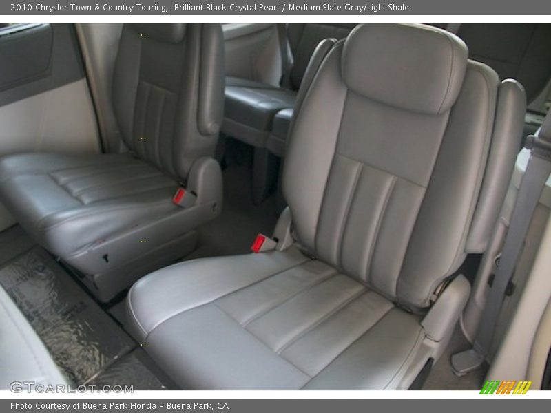 Brilliant Black Crystal Pearl / Medium Slate Gray/Light Shale 2010 Chrysler Town & Country Touring