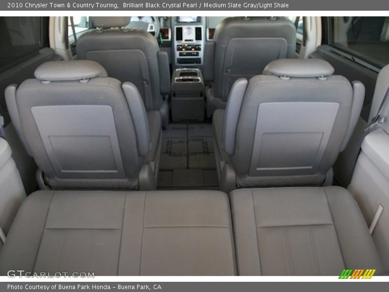 Brilliant Black Crystal Pearl / Medium Slate Gray/Light Shale 2010 Chrysler Town & Country Touring