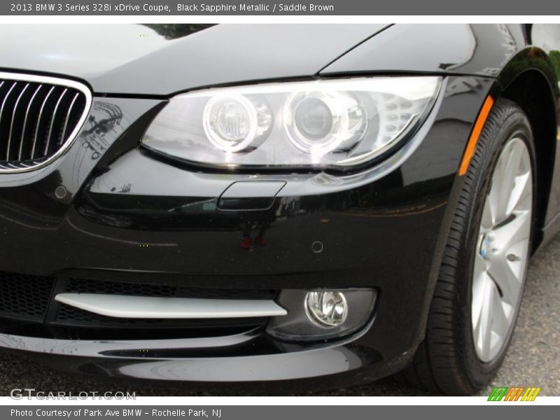 Black Sapphire Metallic / Saddle Brown 2013 BMW 3 Series 328i xDrive Coupe