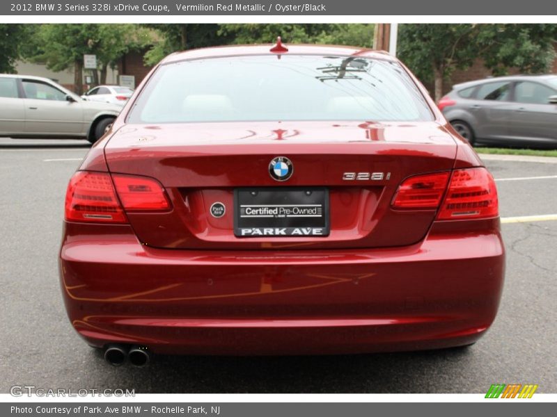 Vermilion Red Metallic / Oyster/Black 2012 BMW 3 Series 328i xDrive Coupe
