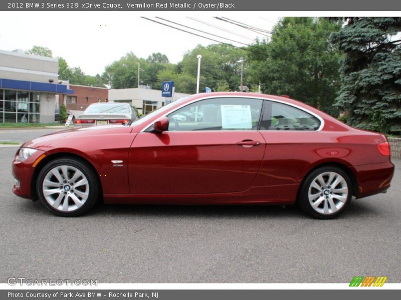 Vermilion Red Metallic / Oyster/Black 2012 BMW 3 Series 328i xDrive Coupe