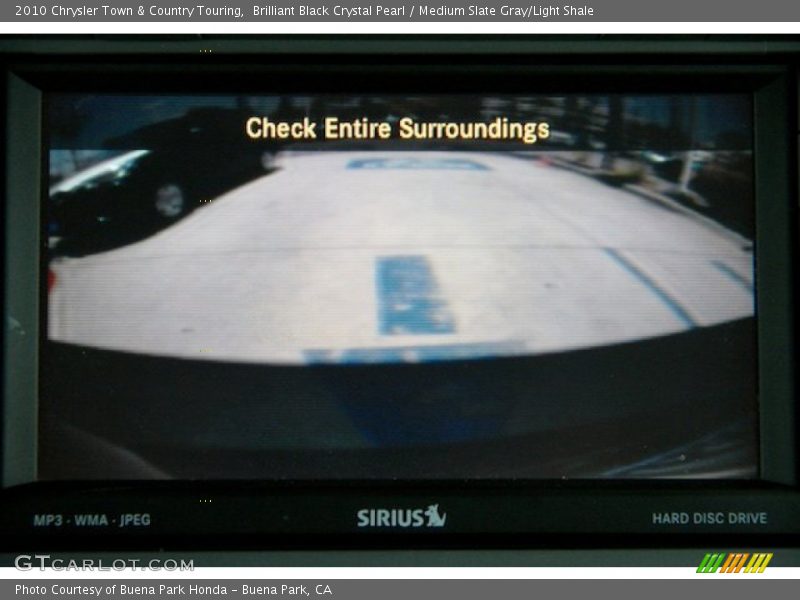 Brilliant Black Crystal Pearl / Medium Slate Gray/Light Shale 2010 Chrysler Town & Country Touring
