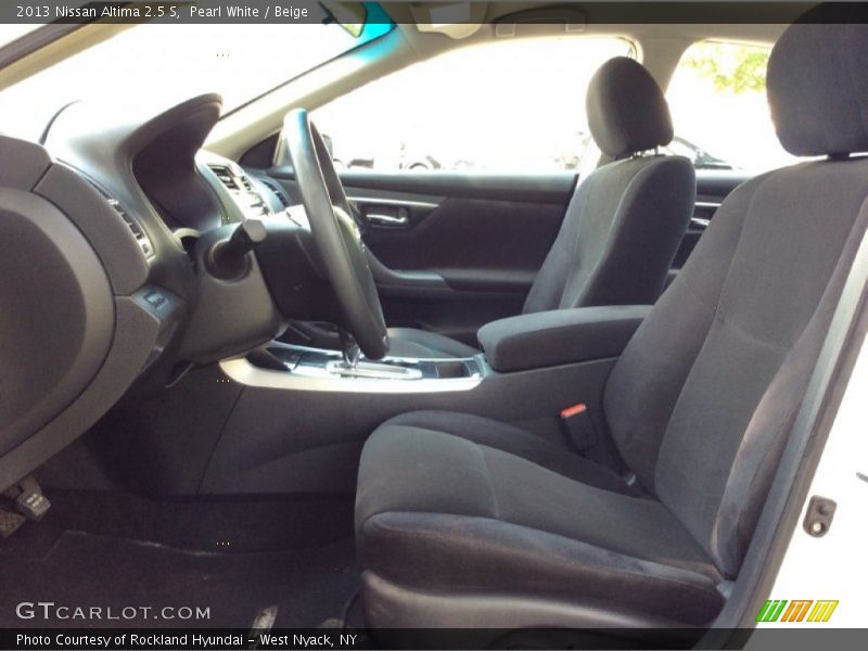 Pearl White / Beige 2013 Nissan Altima 2.5 S